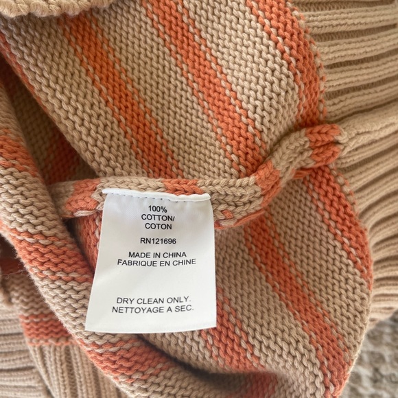 NEW $295 Demy Lee "Leigh" Striped Cotton Polo Sweater - Picture 9 of 13